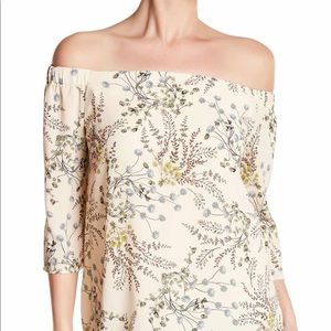 Bailey 44 off the shoulder floral shirt